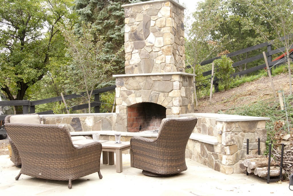 Beautiful Outdoor Fireplace | J Duggan and Associates